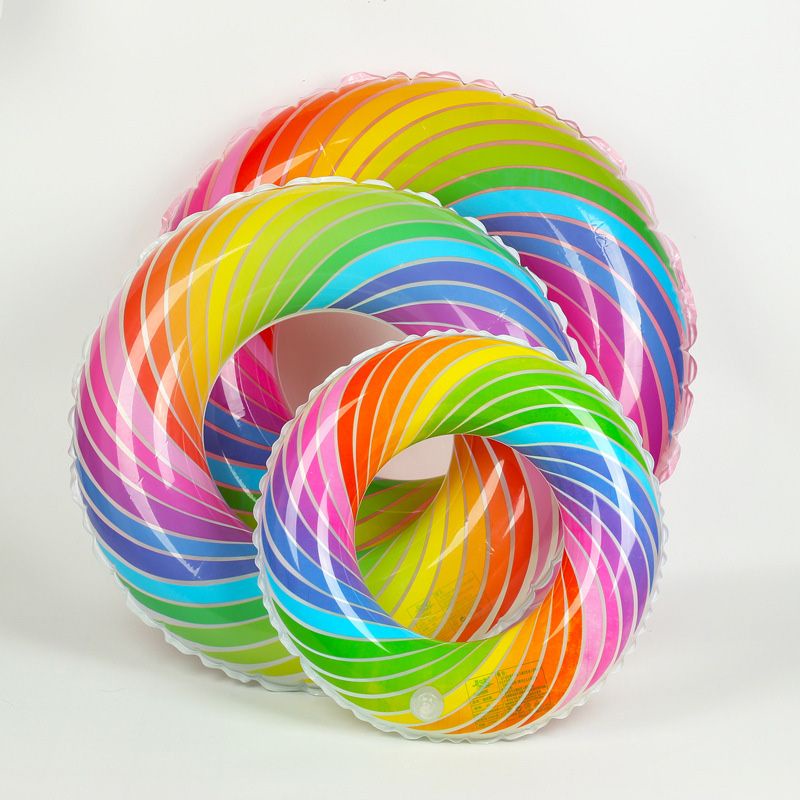 Phao bơi hình tròn in hoạ tiết vòng xoắn colorful Sportslink