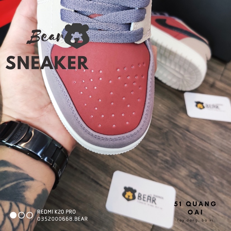 [Bear_sneaker] Giày thể thao J0RDAN 1 Low Canyon bản một một