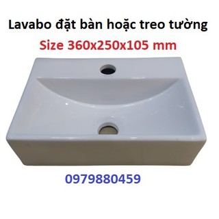 Chậu rửa, lavabo nhỏ, dùng cho y tế, phòng nhỏ (ko lỗ xả tràn)