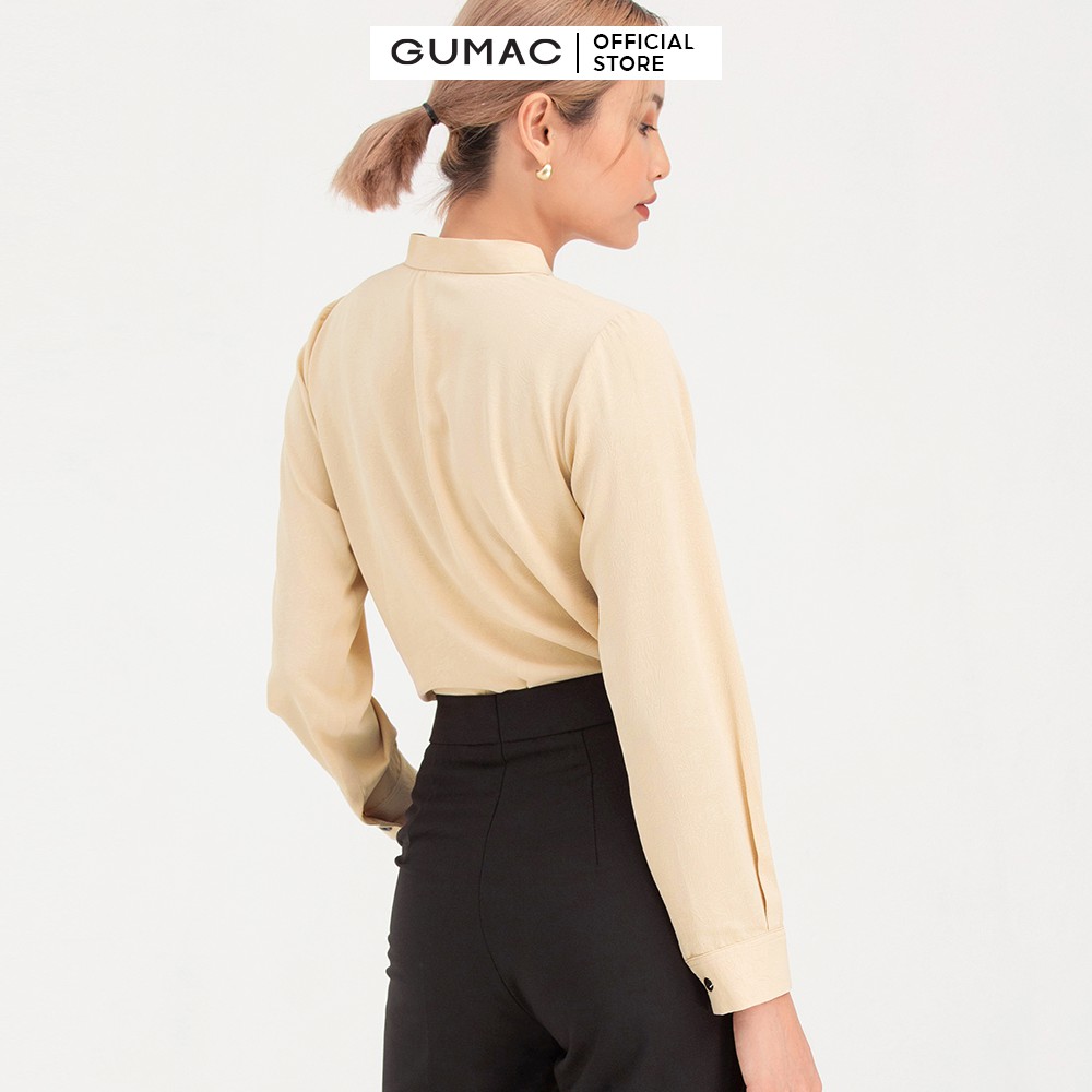 [Mã WABRGM11 giảm 10% đơn 250K] Áo sơ mi nữ thiết kế 3 nút cách điệu GUMAC AB707 | BigBuy360 - bigbuy360.vn
