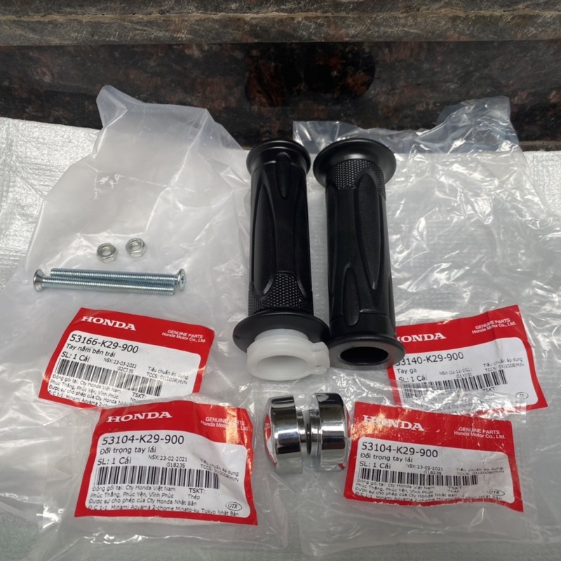 Bao tay cầm lắm nắm sh mode kèm gù inox xịn chính hãng Honda cho wave 2023
