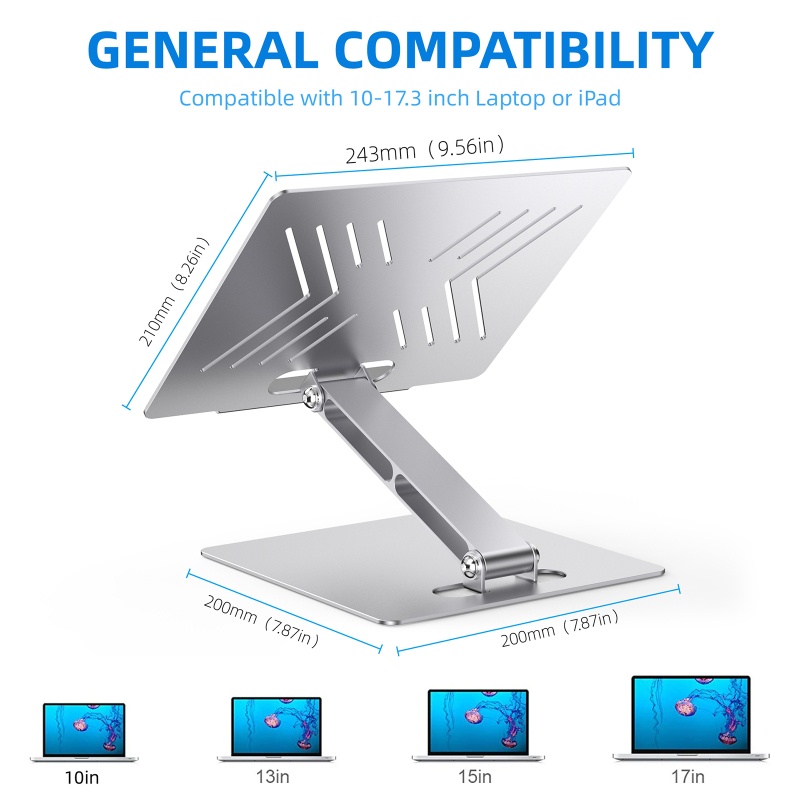 Giá Đỡ Laptop 10-17 inches Chống Sốc Tùy Chỉnh Tiện Dụng