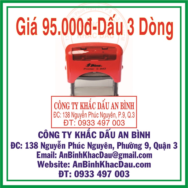 Dấu mộc công ty dấu mộc cửa hàng hiệu shiny rẻ bền đẹp