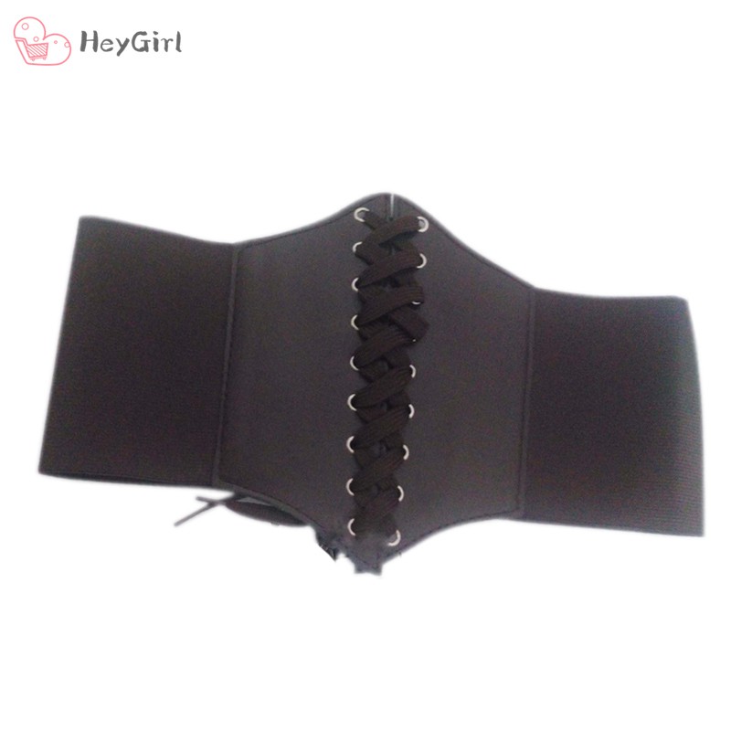 Thắt lưng corset da PU co giãn bản rộng tạo vòng eo thon gọn dành cho nữ | BigBuy360 - bigbuy360.vn