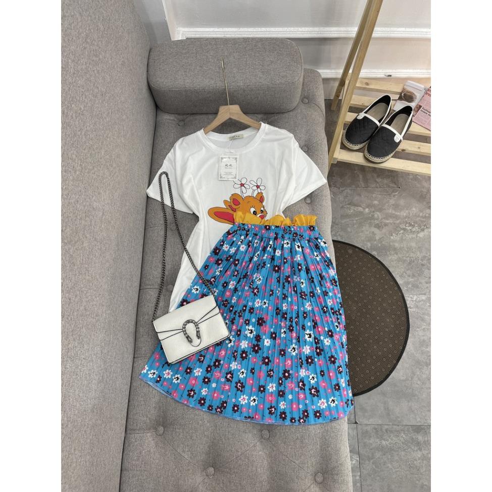 Set đồ nữ cá tính, set váy dài áo thun đi chơi sang chảnh mùa hè đẹp 8A00020 TKBHH | BigBuy360 - bigbuy360.vn
