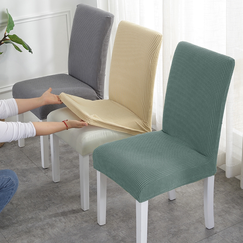 Vỏ bọc ghế ngồi bàn ăn có độ co giãn tốt thiết kế đơn giản tiện lợi dành cho gia đình