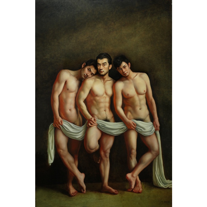 Lãng Mạn TOP NUDE ART bức tranh --Dancer NUDE NAM NAM BA NAM body gay ART