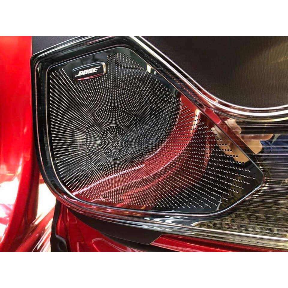 Ốp chống xước Tapli + màng loa cửa Mazda CX5 2018 2019 2020 2021 mẫu titan