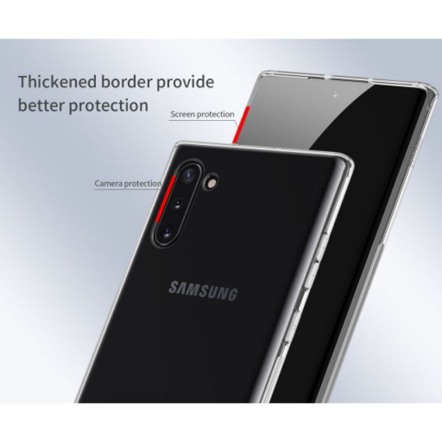 Ốp lưng dẻo Samsung Note 10 Plus/ Note 10+ Hiệu Nillkin Trong suốt