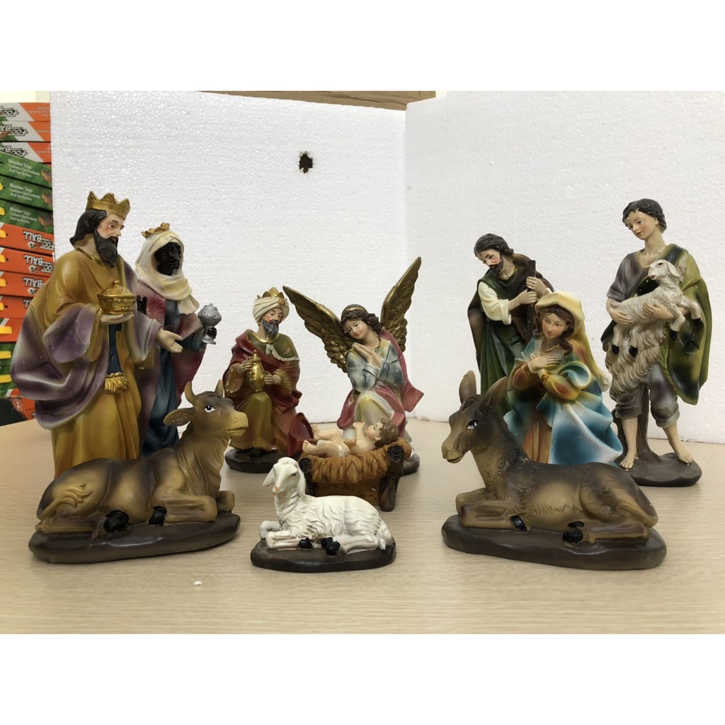 Bộ tượng Noel Giáng Sinh  11 tượng - Trang trí Giáng Sinh