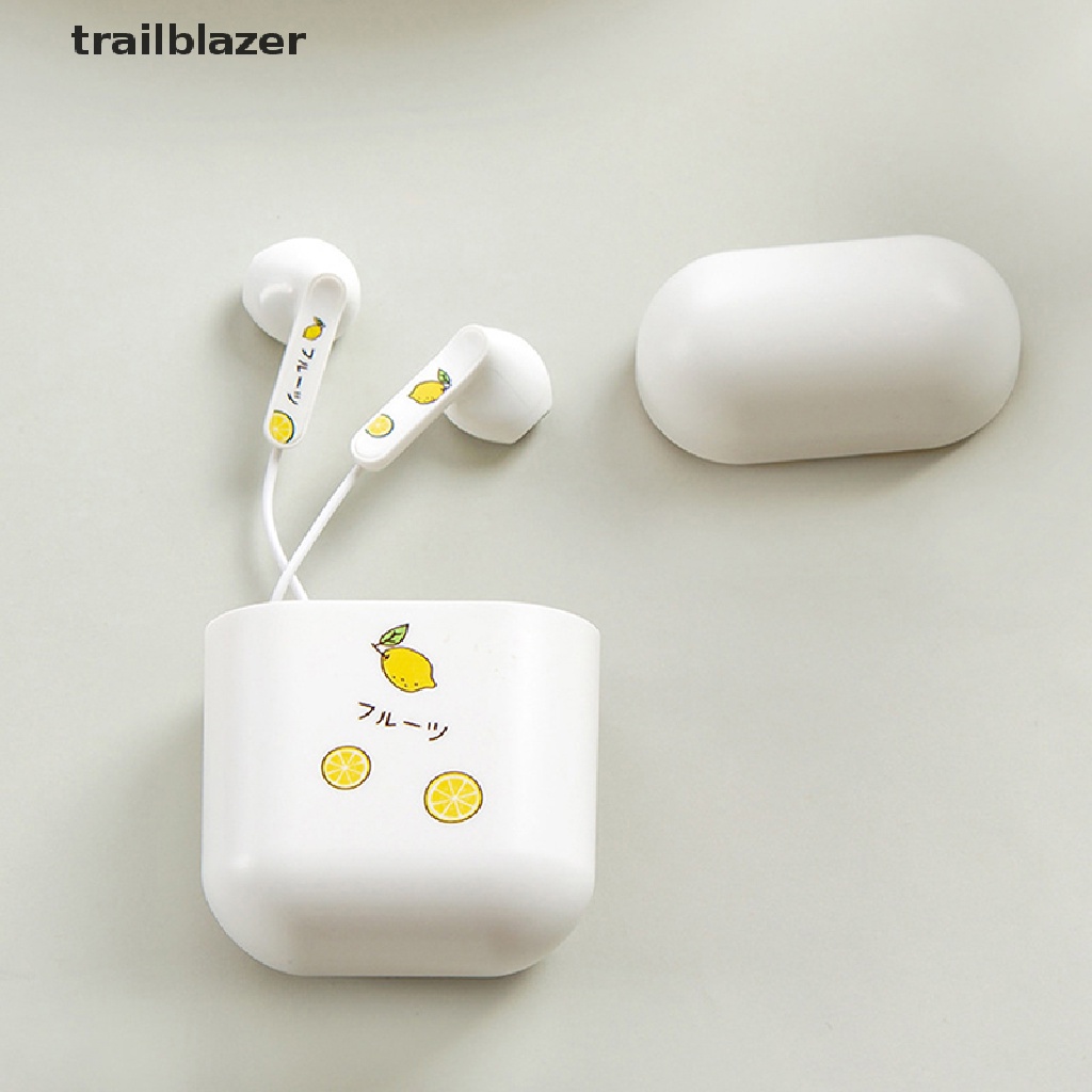 Tai Nghe Nhét Tai trailblazer 3.5mm Hình Quả Bơ Dễ Thương