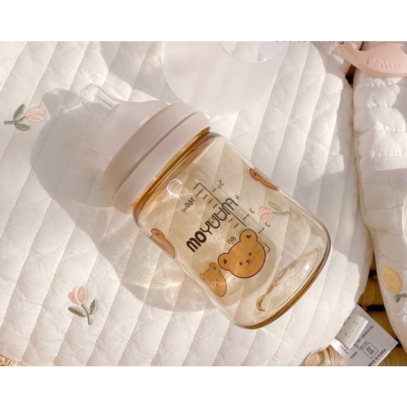 Sticker Hàn Quốc mẫu Gấu / Thỏ / Mèo dán bình sữa cho bé chống nước , chịu nhiệt cả tia tiệt trùng UV