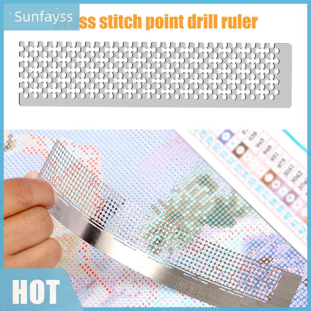 Thước Tròn Hình Vuông Dùng Làm Tranh Đính Đá DIY