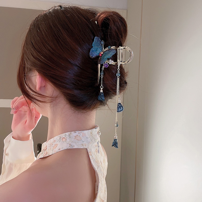 Kẹp Tóc Hình Bướm Bằng Hợp Kim Phong Cách Trung Hoa Cho Bé Gái