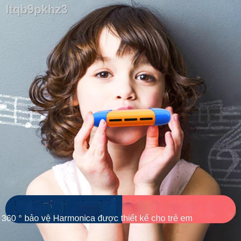 Harmonica bảo vệ an toàn cho trẻ em nhập cảnh nhạc cụ giai điệu piano đồ chơi 3-6 tuổi 10 bé trai và g