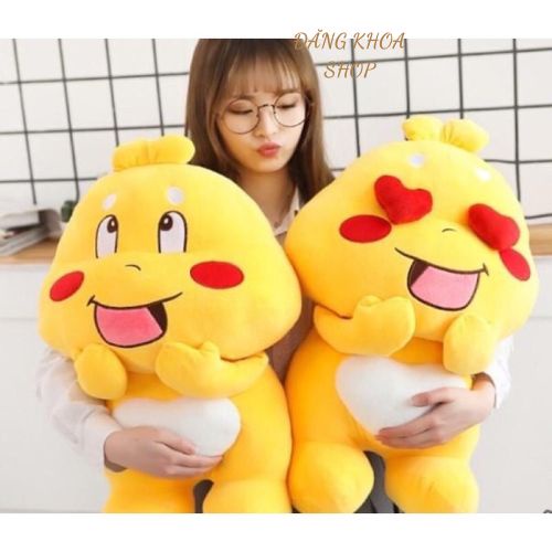 Gấu Bông Ong Vàng Qoobee - Gối Ôm Hình Thú Khủng Long Ong Vàng Mềm Mịn Siêu Đáng Yêu Nhiều Size 30cm - 50cm