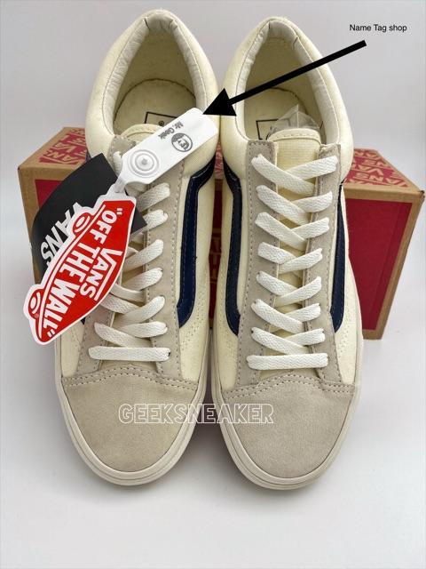 [GeekSneaker] Giày Vans Style 36 Bản Tiêu Chuẩn - Viền Kẻ Xanh