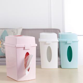 Thùng Rác Mini Để Bàn Có Nắp Thiết Kế Dễ Thương