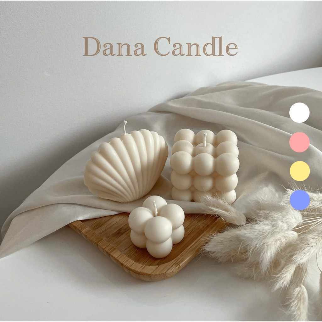Nến thơm phòng, trang trí phòng ngủ hình dáng con Sò - Shell Dana Candle
