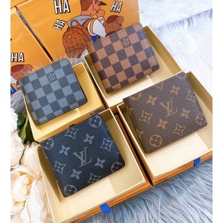 Ví gập nam Lv bỏ túi LOẠI 1 ngăn chéo Fullbox