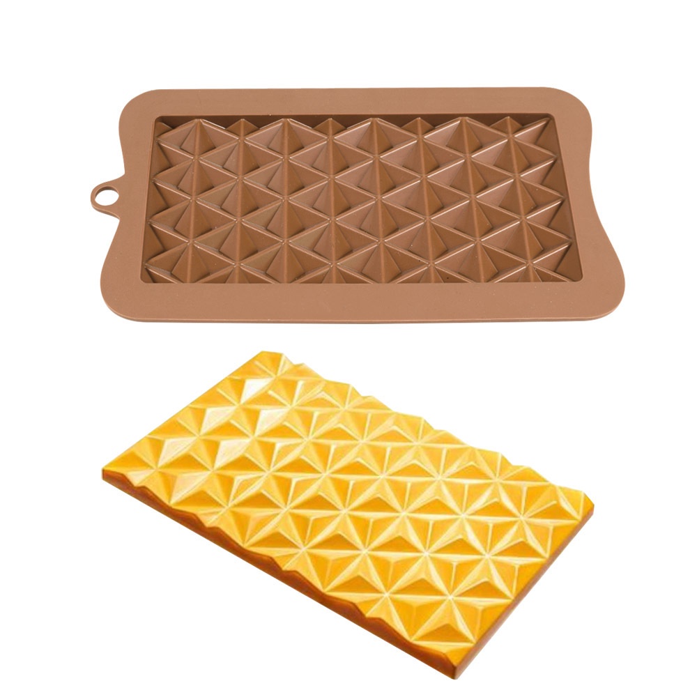 Khuôn Silicone Làm Sô Cô La Hình Chữ Nhật Tiện Dụng