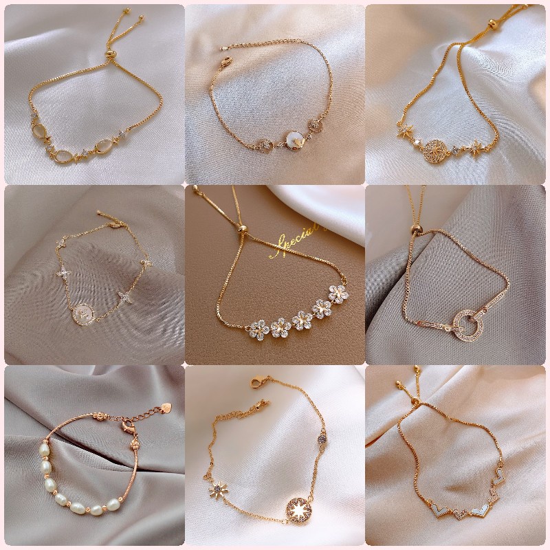 Vòng đeo tay thiết kế đơn giản thời trang Hàn Quốc