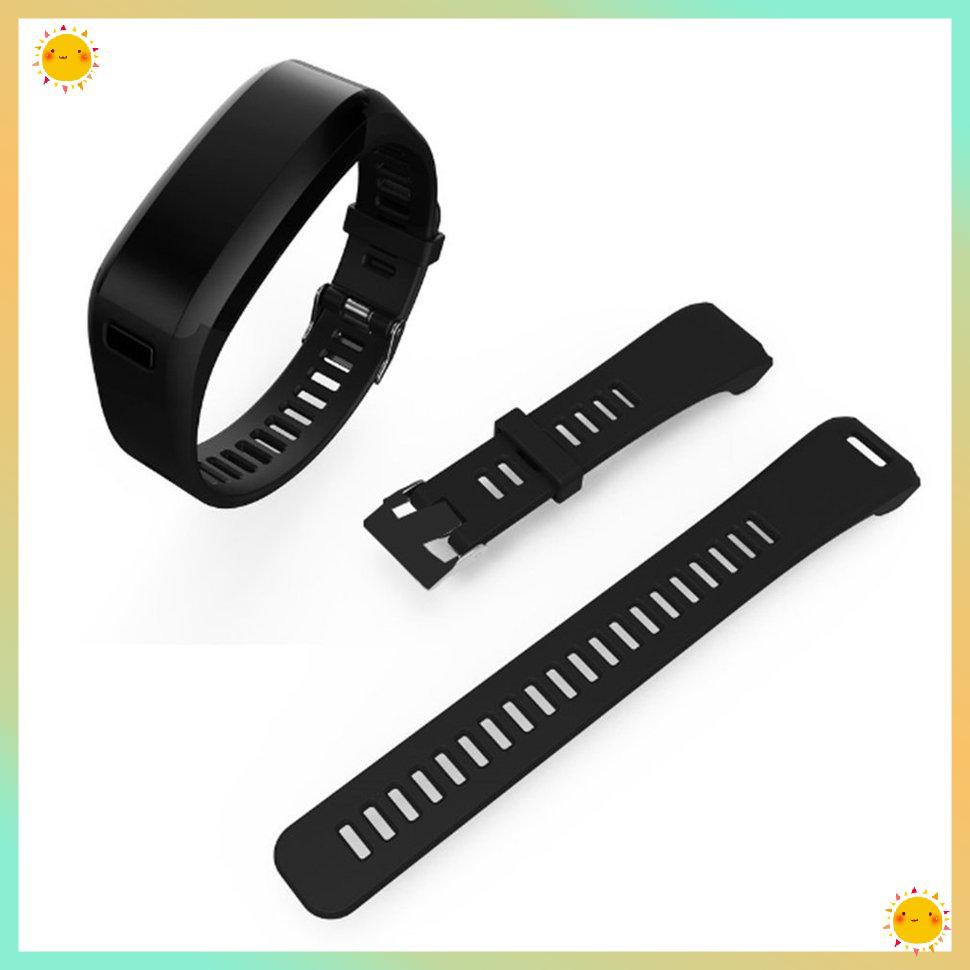 Dây Đeo Thay Thế Chất Liệu Silicon Màu Trơn Cho Garmin Vivosmart Hr