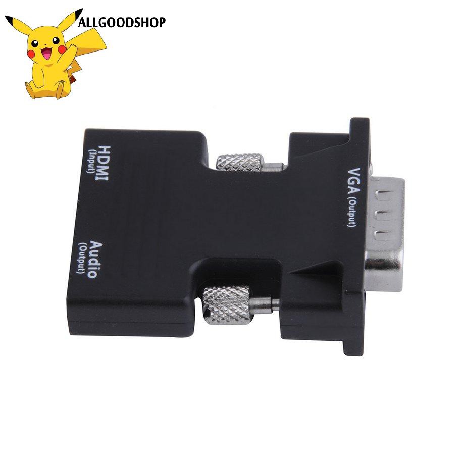 Đầu Chuyển Đổi Hdmi Sang Vga + Đầu Ra Âm Thanh Hỗ Trợ Tín Hiệu 1080p