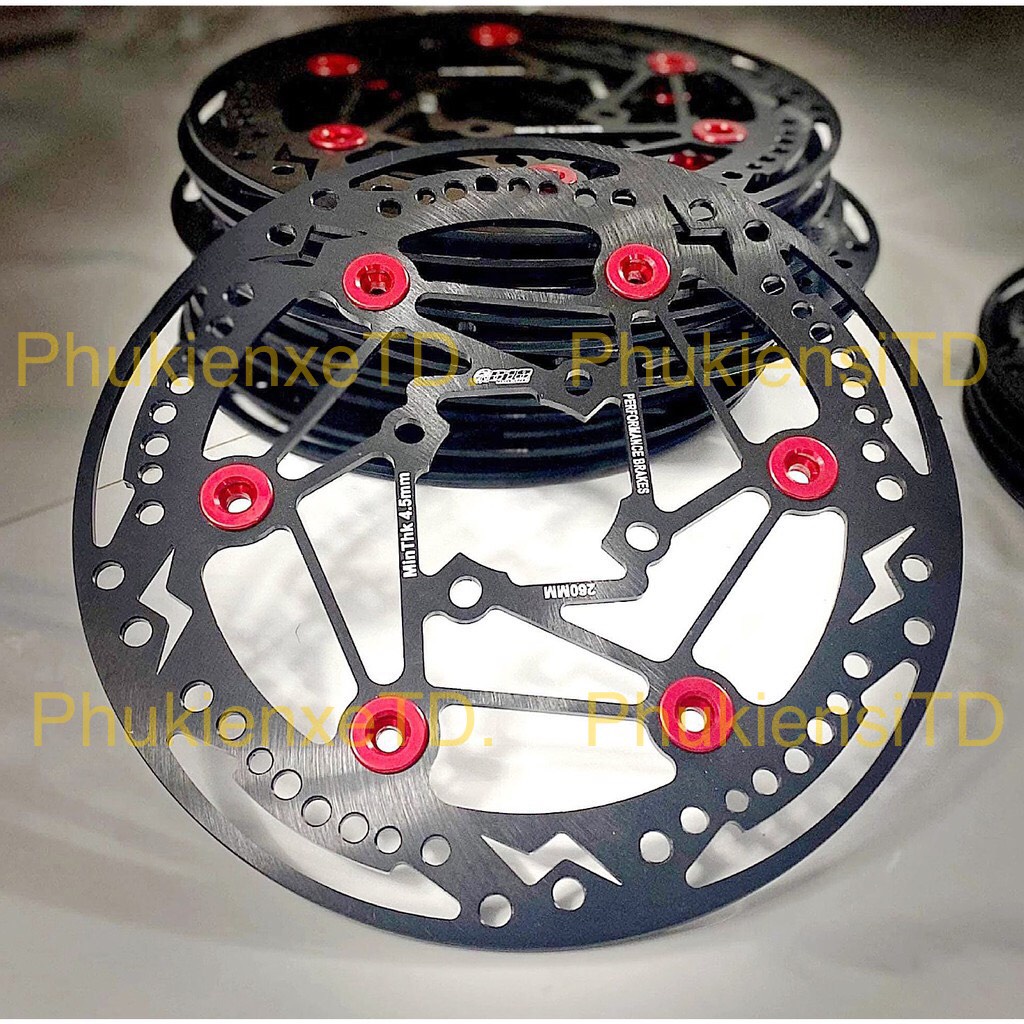 Đĩa 618 full Đen 4 lổ 260mm Ex150