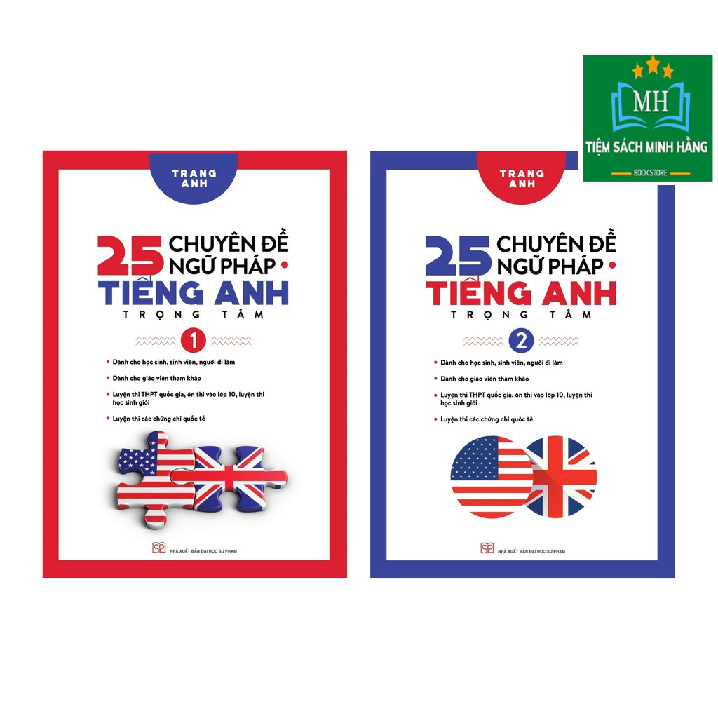 Sách - Combo 25 Chuyên Đề Ngữ Pháp Tiếng Anh Trọng Tâm Tập 1 và 2