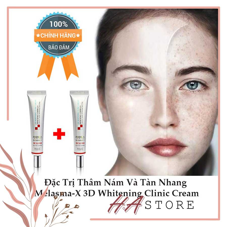 Kem Dưỡng Trắng Da Ngừa Nám Tàn Nhang Melasma-x 3D Whitening Clinic