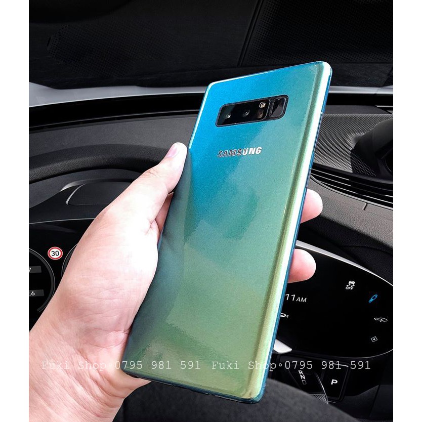 Tấm Dán Skin FULL Viền Màu Chamleon Green A21 J7PRIME J7PRO J7+ A520 A720 A8 J710 A70 A9