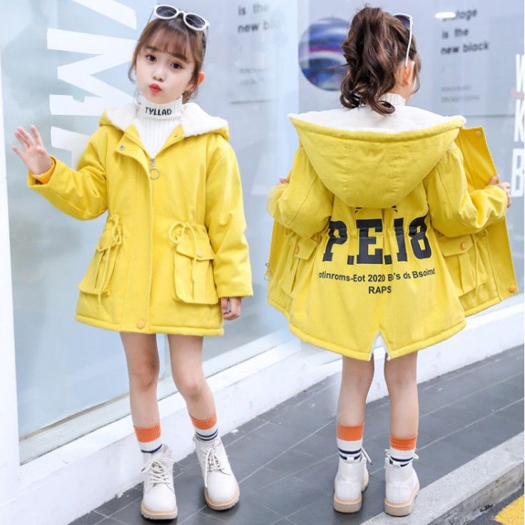 Áo Khoác Cho Bé Gái Mùa Đông ❤️FREESHIP TỪ 50K❤️ Áo Khoác Bé Gái Đẹp Lót Lông Bên Trong Mẫu Mới 2019