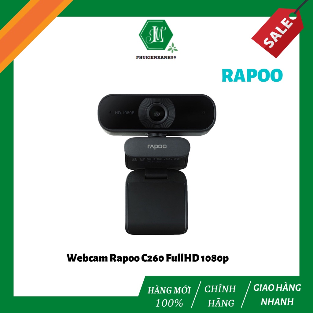 Webcam Rapoo C260 FullHD 1080p