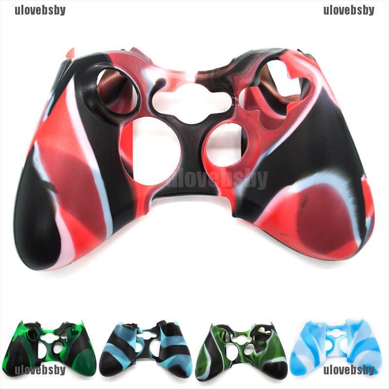 【ulovebsby】Wireless Controller For XBOX 360 Silicone Rubber Protective Skin Sh