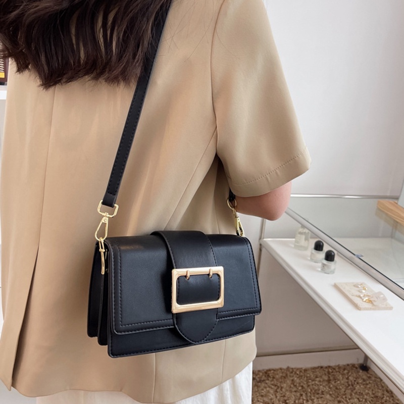 Túi Đeo Vai Hình Vuông Cỡ Nhỏ Phối Dây Xích Thời Trang Cho Nữ