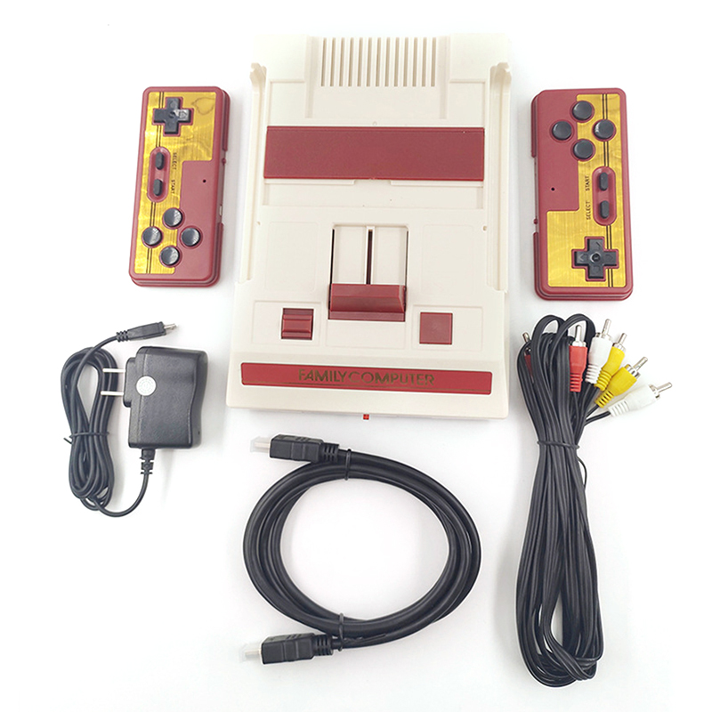 8-BIT HD VIDEO GAME SYSTEM C37 C56D Retro Console With 60 Pin Cartridge Slot With 2 Wireless or Wired Controllers