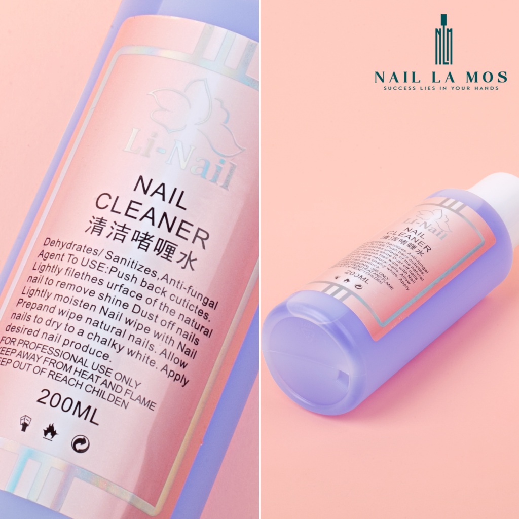 Nước lau gel Li-nail chính hãng (200ml) có mùi thơm - cồn lau gel chuyên dụng cho dân làm móng