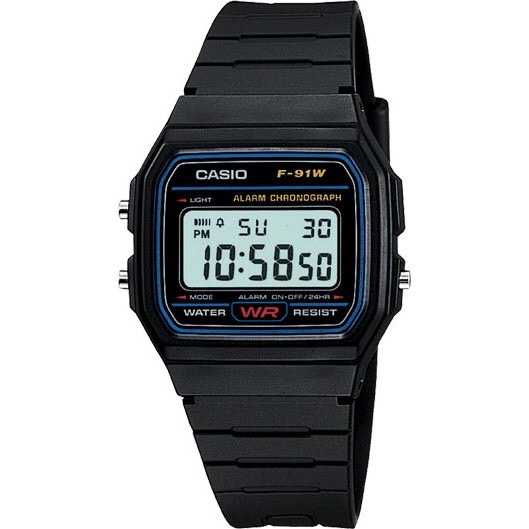 Dây cao su thay thế cho dòng đồng hồ casio F94W, F-91WM-1B, F-94WA-9D, F-94WA-9DG