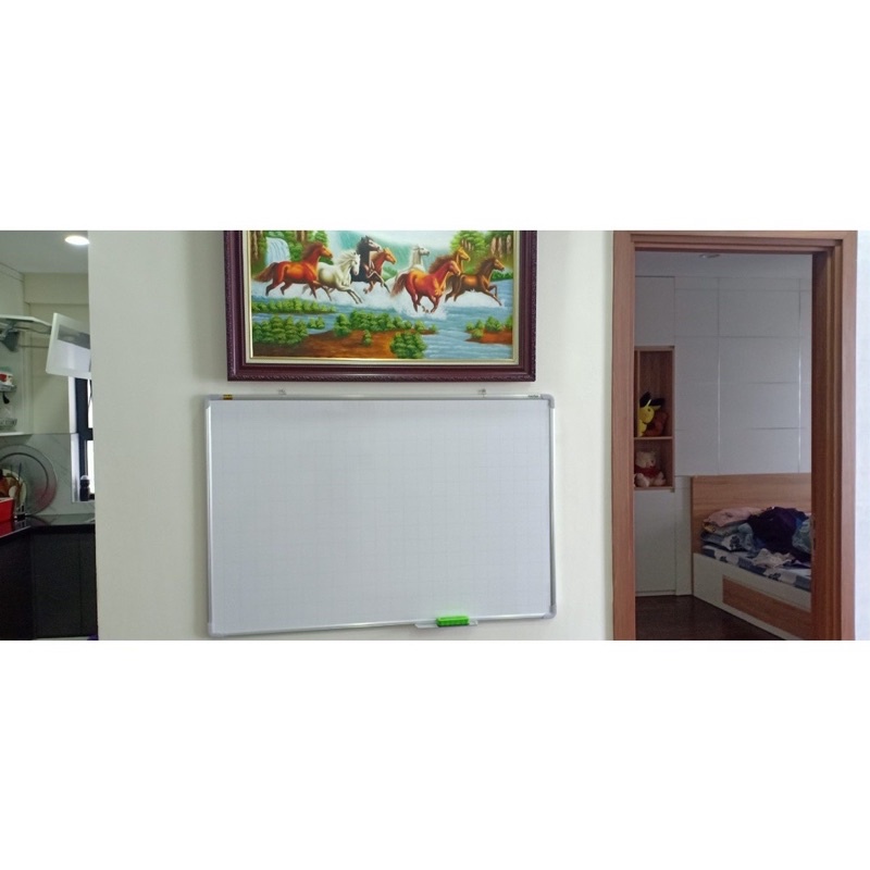 ( Hoả Tốc ) Bảng Từ trắng Hàn Quốc, Bảng Từ 60x40 cm chất lượng xuất khẩu, tặng kèm khăn lau