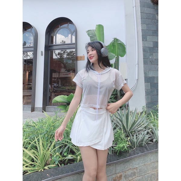 Chân Váy Thể Thao Nữ, Váy Tennis Nữ Xếp Ly Cao Cấp 2 lớp Có Túi Nhỏ - VXL02