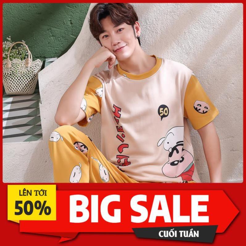 đồ ngủ♣❦✧pyjama cho teen, quần nam ngắn tay, cotton mỏng, học sinh trung học cơ sở, trẻ lớn 12-15-17-18 tuổi phục vụ t *