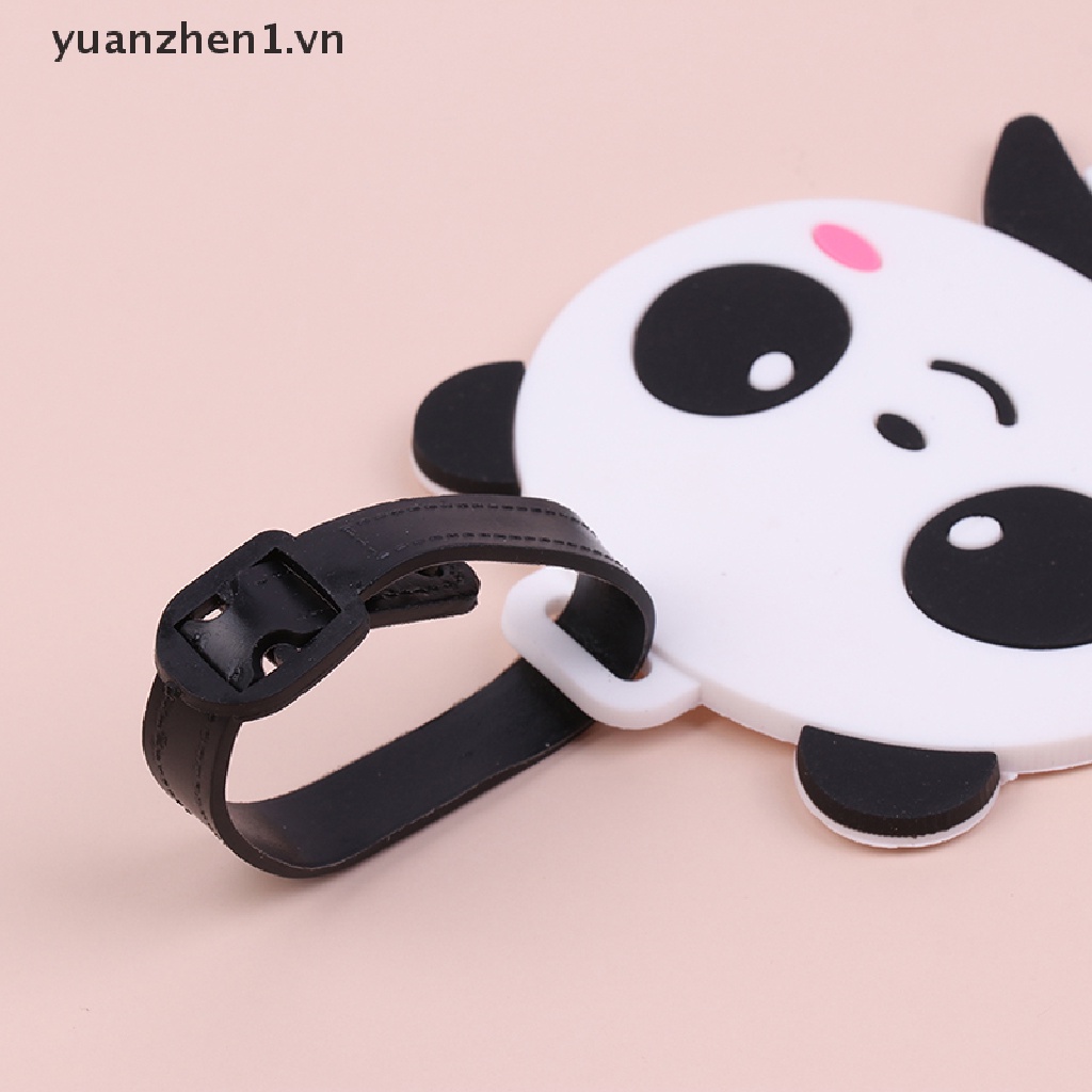 1 Thẻ Đánh Dấu Hành Lý Hình Gấu Trúc Corgi Dễ Thương