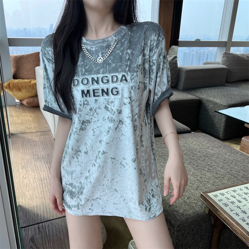 Áo Thun Nữ Ngắn Tay In Chữ Thời Trang