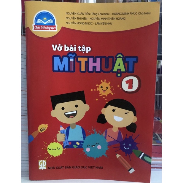 vở bài tập mĩ thuật lớp 1 + Bao kiếng + bút chì 2b (chân trời sáng tạo)