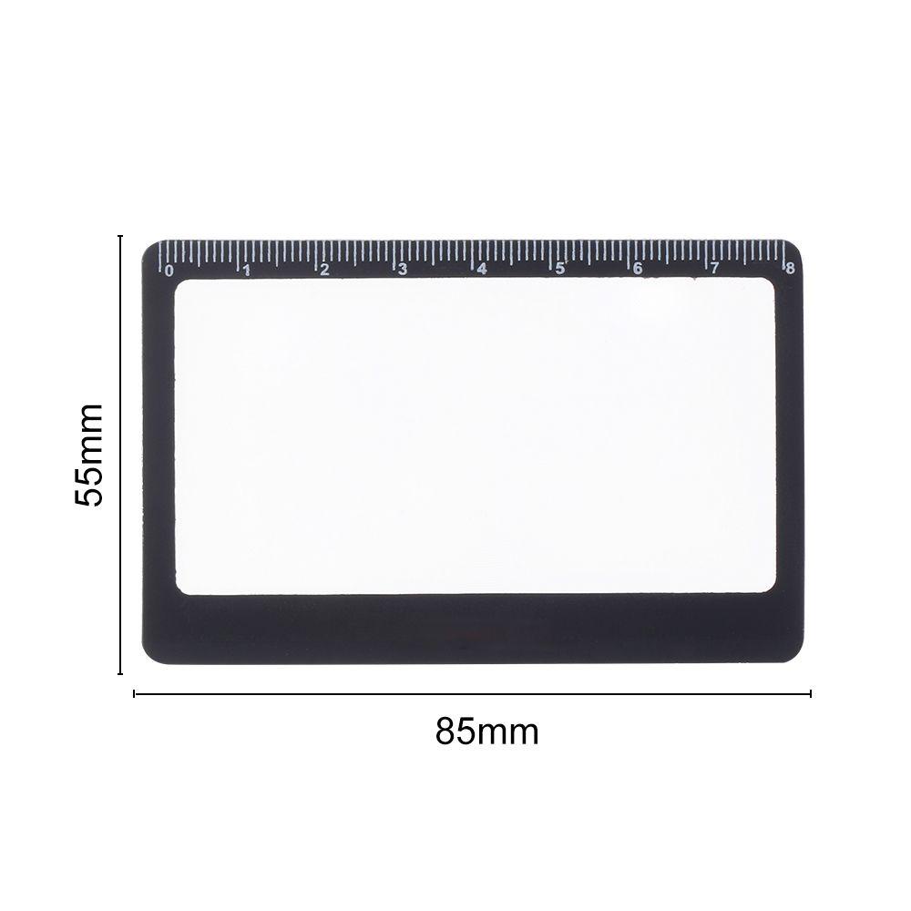 Kính Lúp X3 Bằng Nhựa PVC Trong Suốt Kèm Thước Đo Tiện Dụng