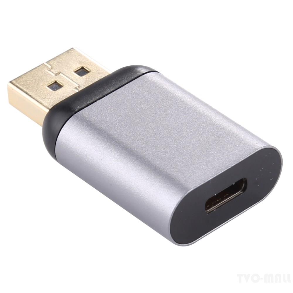 Adapter Chuyển Đổi 4k 60hz Usb 3.1 Type C Sang Dp Đực Màu Bạc Cho Macbook Chromebook Pixel