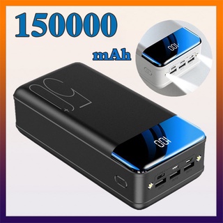 150000mAh Sạc dự phòng chính hãng 100% Hiển thị kỹ thuật số Công suất lớn Đèn LED  di động