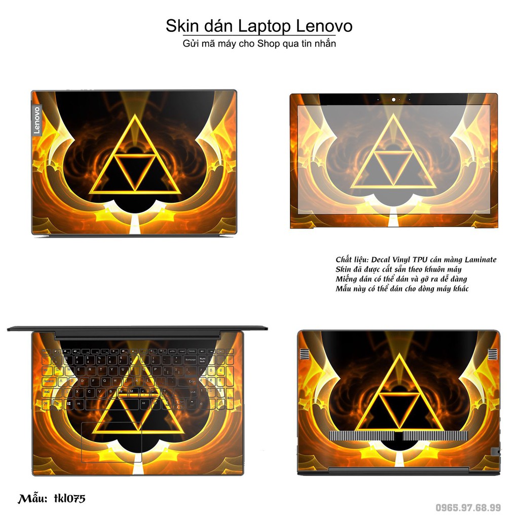 Skin dán Laptop Lenovo in hình thiết kế _nhiều mẫu 7 (inbox mã máy cho Shop)