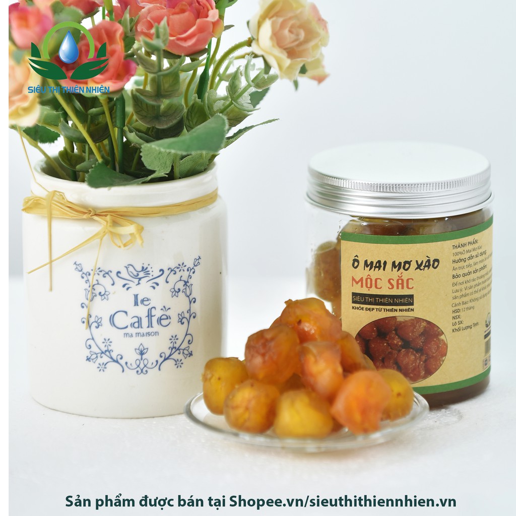 Ô mai mơ xào Mộc Sắc, xí muội hỗ trợ giảm ho, nhiệt miệng cao cấp của siêu thị thiên nhiên